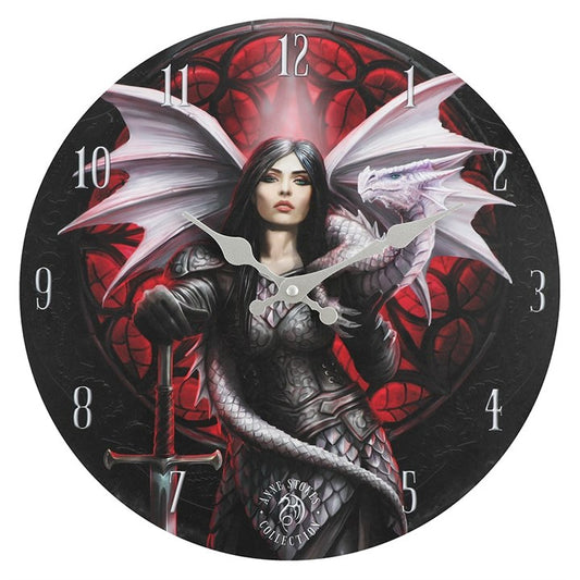 Valour Dragon Wall Clock by Anne Stokes