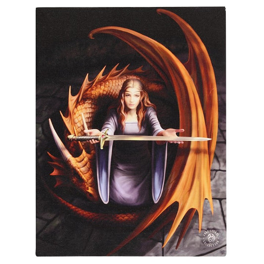 Truth Dragon Canvas Plaque by Anne Stokes