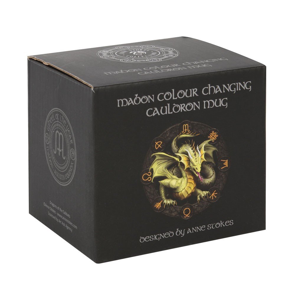 Mabon Colour Changing Cauldron Mug by Anne Stokes