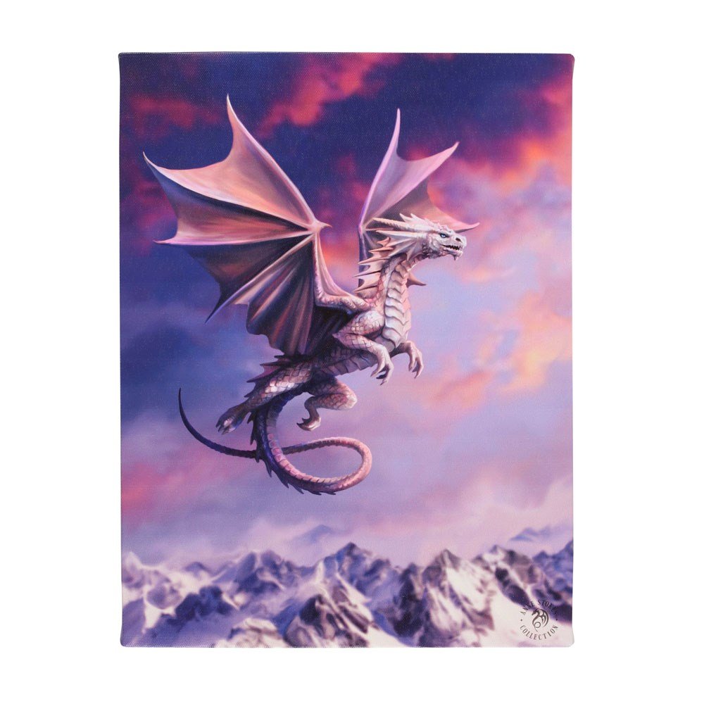 Sky Queen Dragon Canvas Plaque by Anne Stokes