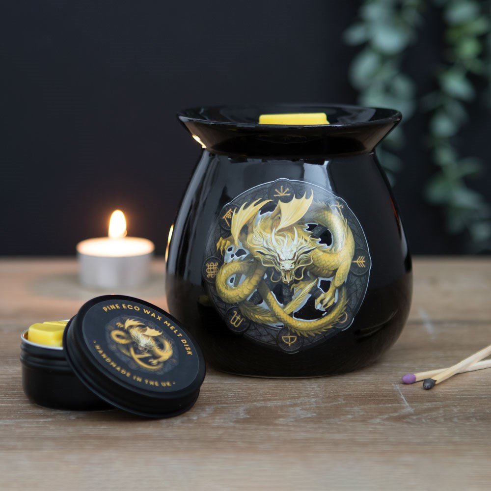 Imbolc Wax Melt Burner Gift Set by Anne Stokes