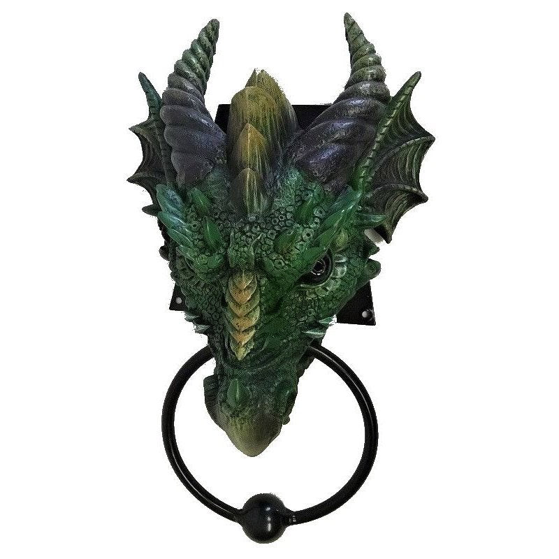 Kryst Gothic Green Dragon Door Knocker
