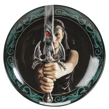 Warrior Maidens Dessert Plates Set of 4 By Anne Stokes