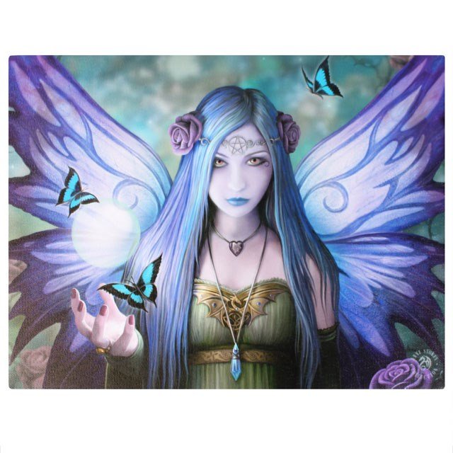 Mystic Aura Fairy Canvas Plaque by Anne Stokes