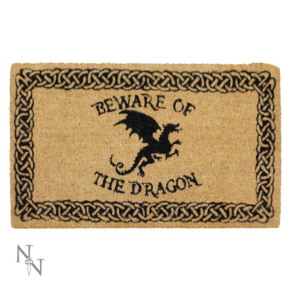 Beware of the Dragon Celtic Knot Doormat