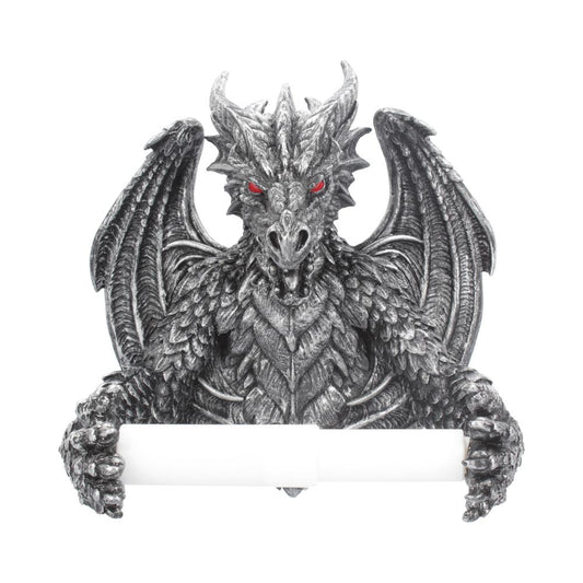 Obsidian Gothic Dragon Toilet Roll Holder
