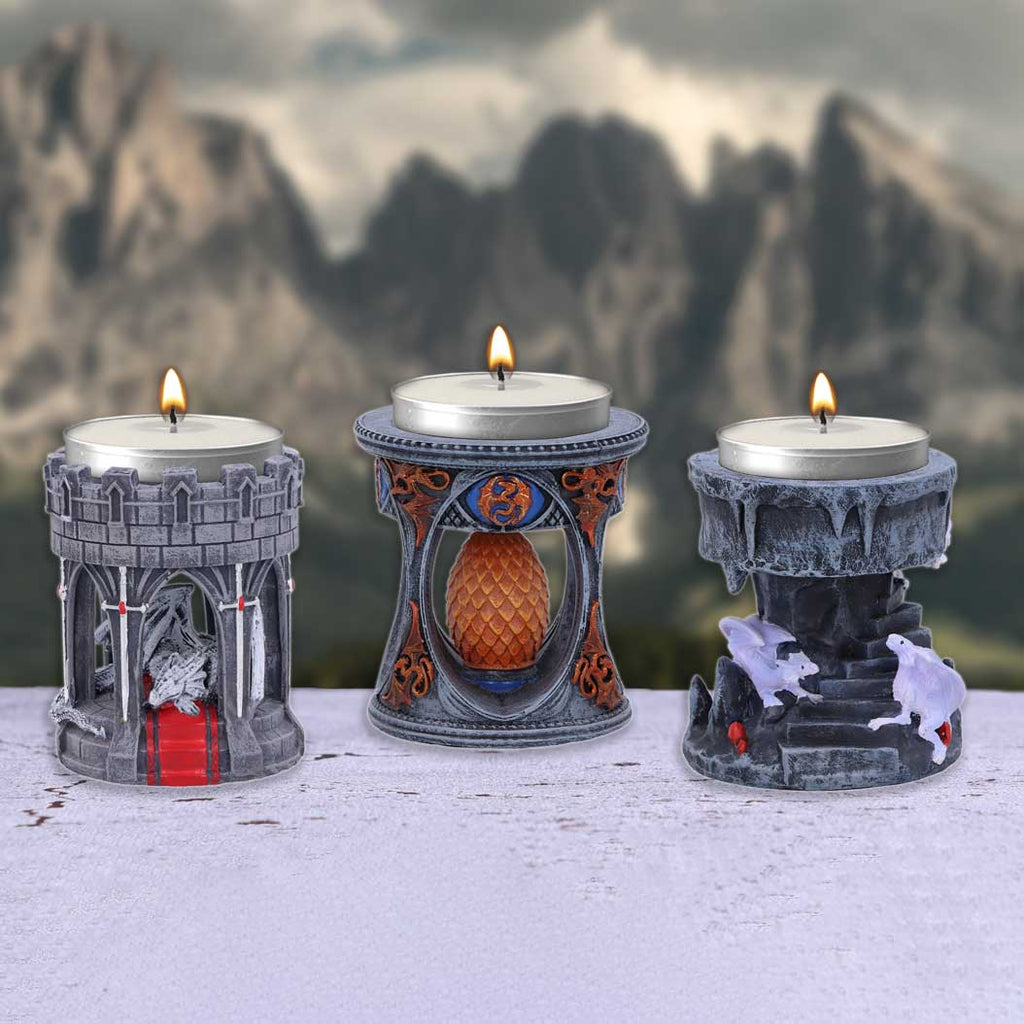 Anne Stokes Valour Dragon Tea Light Holder