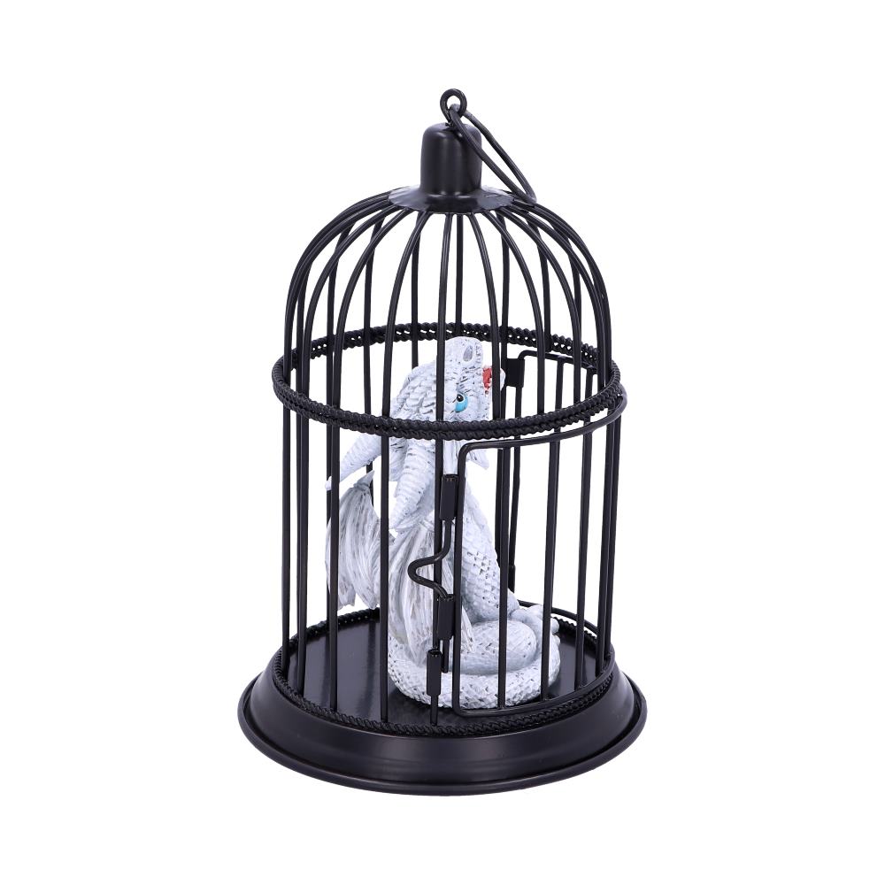 Pearl Pet Caged Dragon Ornament 8cm