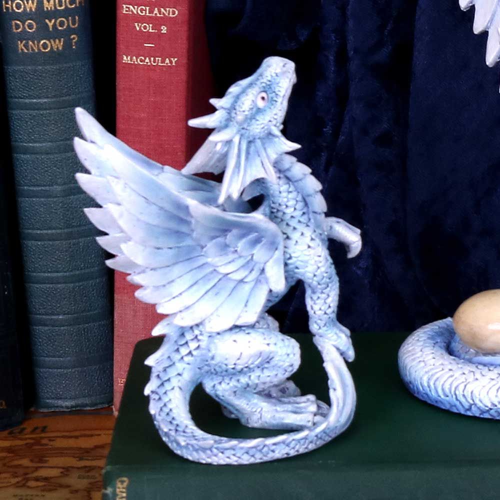 Anne Stokes Silver Dragon Figurine – Small 11.5cm