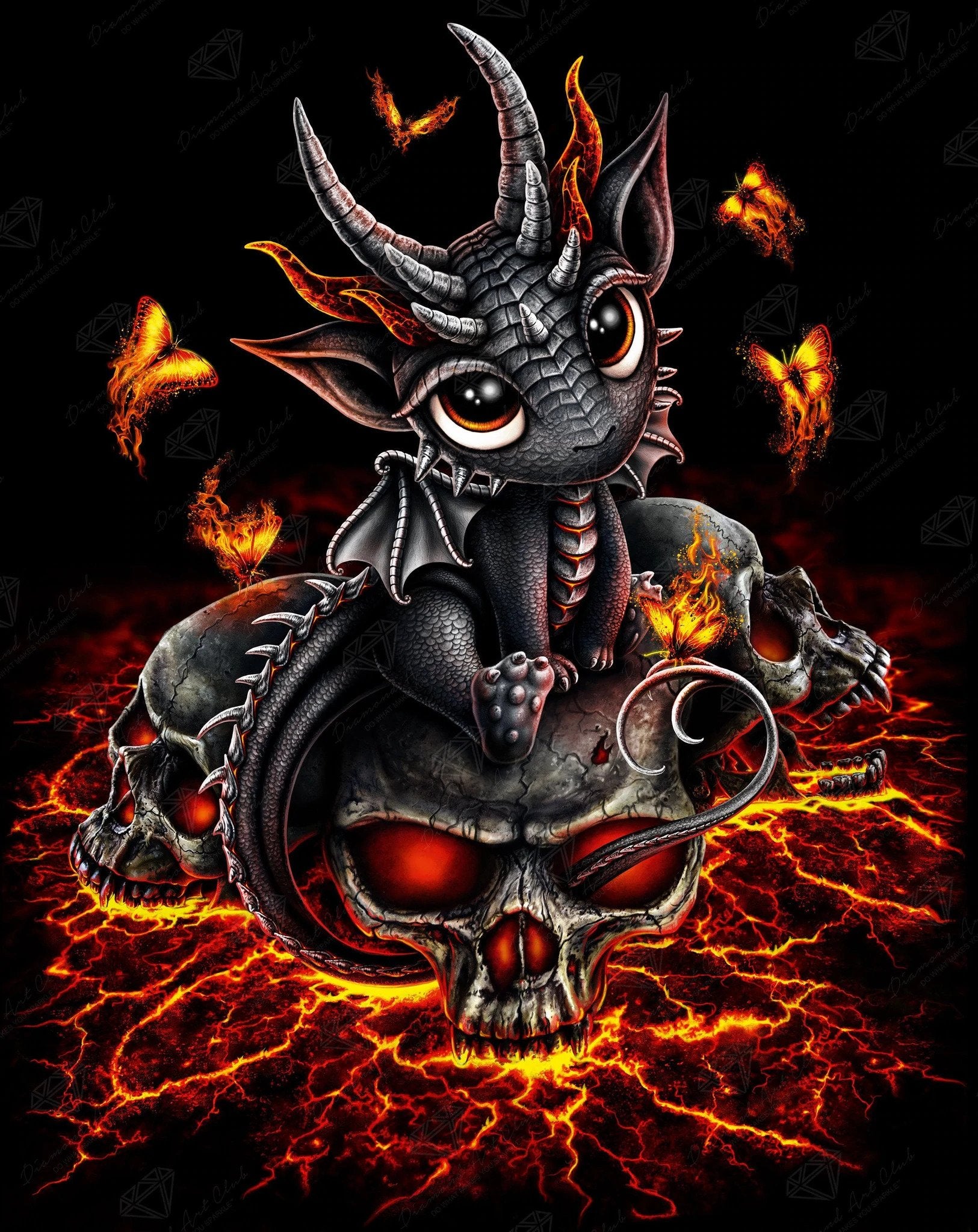Descendant of the Volcano Diamond Art