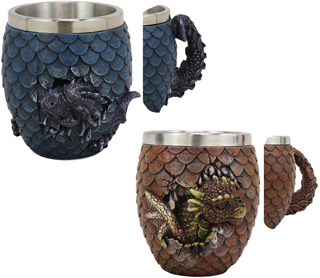 Blue Dragon Hatchling Drinking Mug