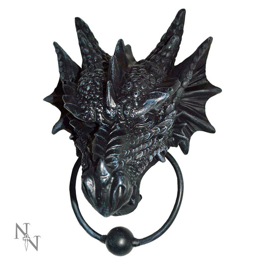 Gothic Black Dragon Door Knocker