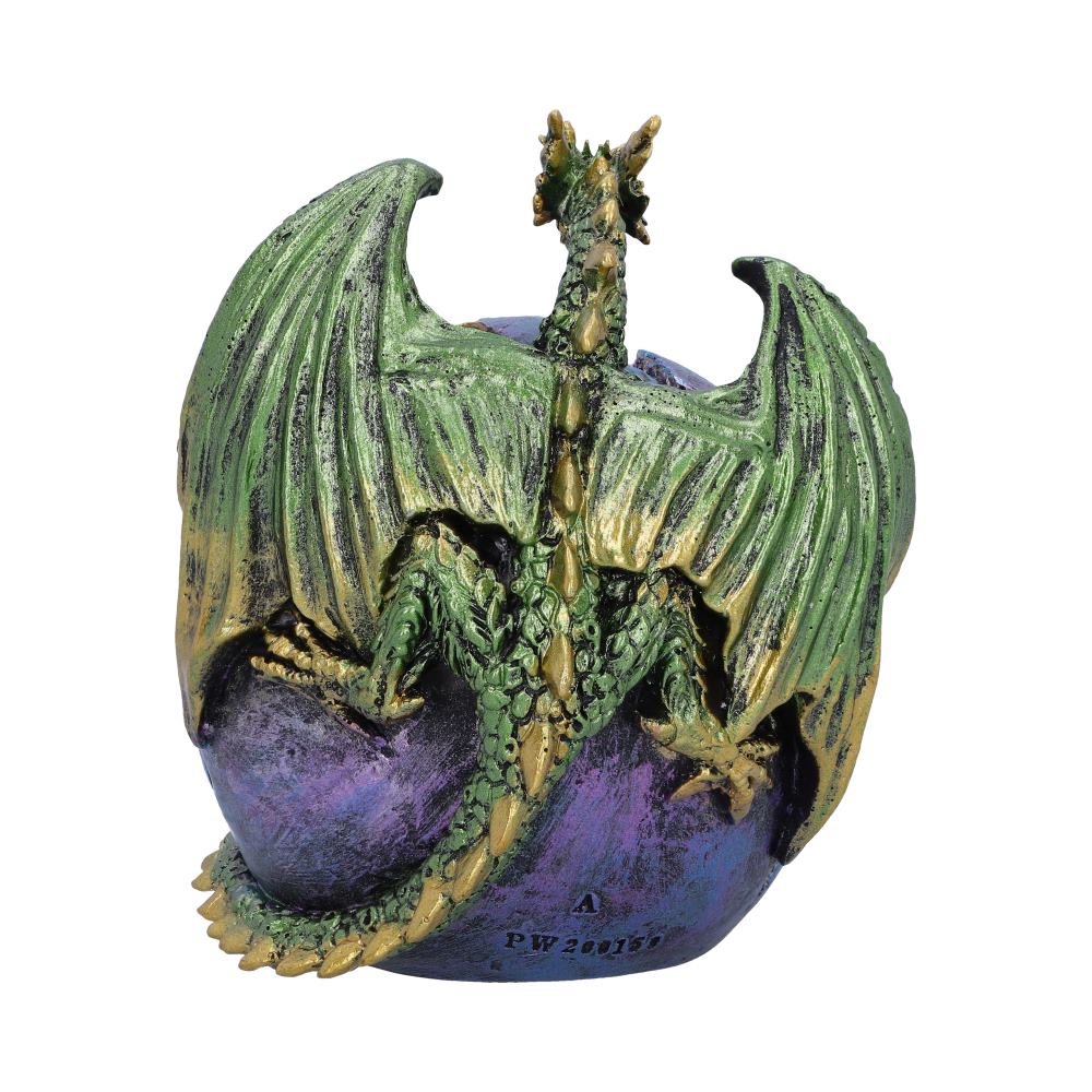 Crevice Keeper Green Dragon Purple Geode Figurine 10cm